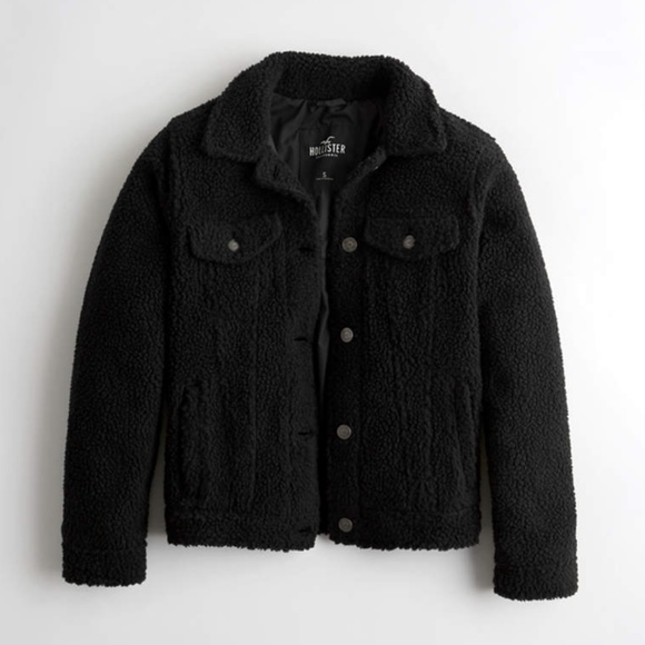 hollister sherpa jacket